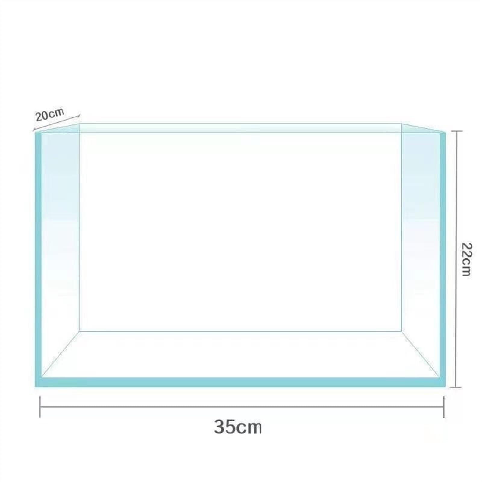Acuario Acuario de Vidrio con Forma de Tortuga Rectangular, Estilo península, de Primera Calidad, Ultra Transparente, sin Bordes Peces Acuario