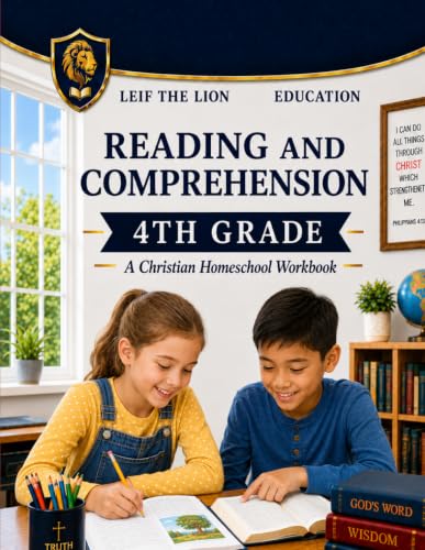 Reading and Comprehension 4th Grade: A Christian Homeschool Workbook (Reading and Comprehension Christian Homeschool Workbooks)