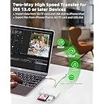 SD Card Read for iPhone, USB C Micro SD Card Adapter, Memory Card Reader for Digital Camera, TF Card Trail Camera Viewer, Compatible with iPhone16, MacBook, Laptop, PC, Android - Image 5