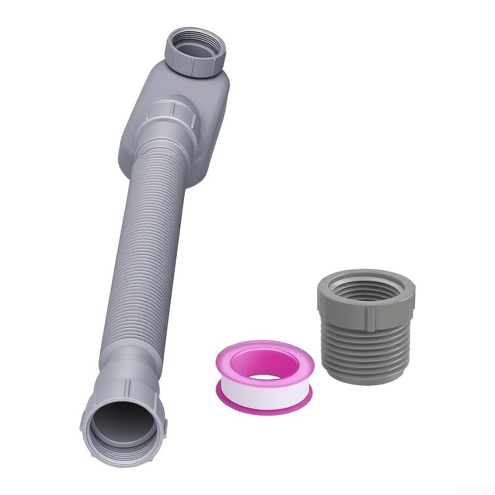 Sifón Plano Flexible para Bañera Ahorro Espacio Sifón Plano Flexible