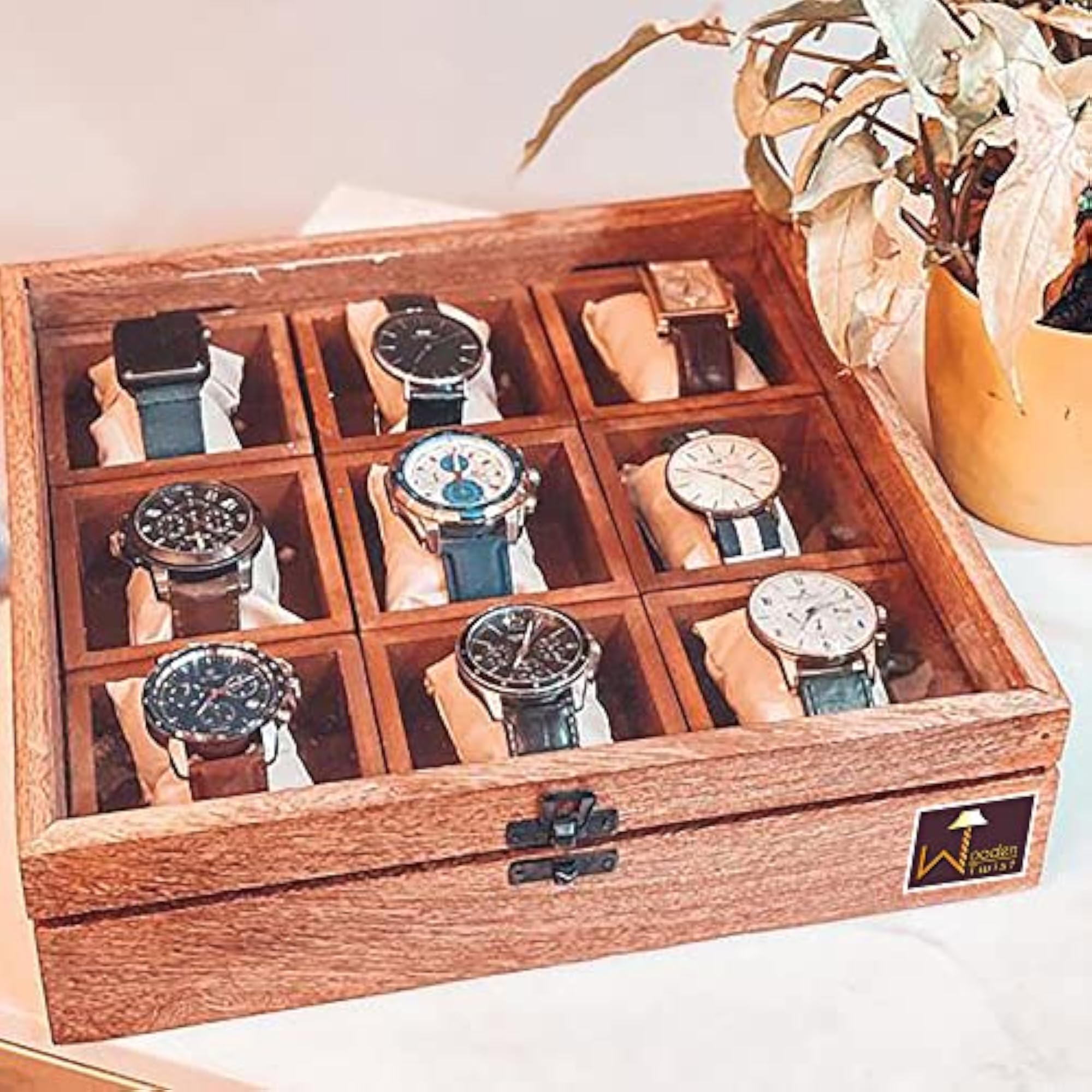 Watch Box with 9 Compartments