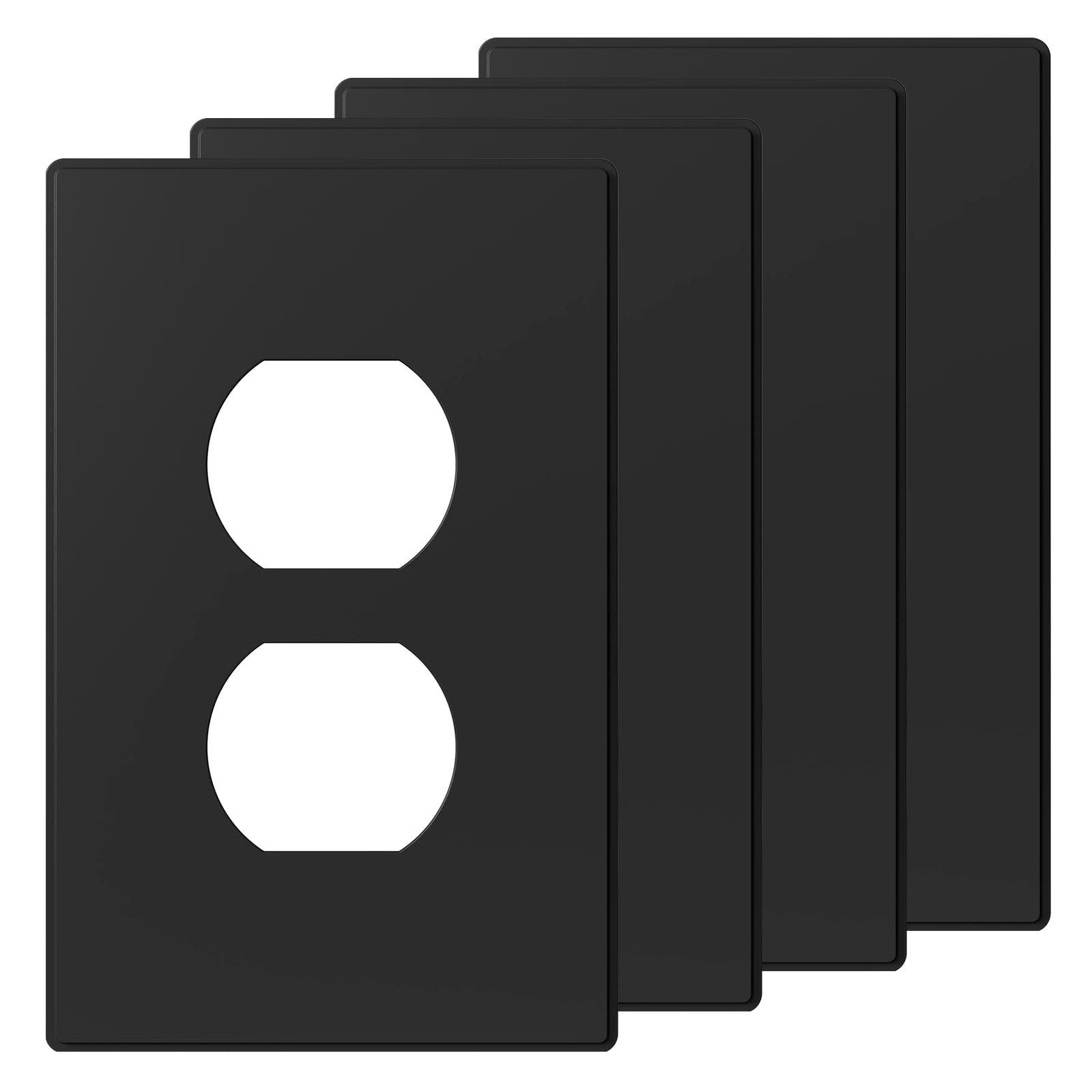 AIDA Screwless Outlet Covers - Matte White (10 Pack) -24