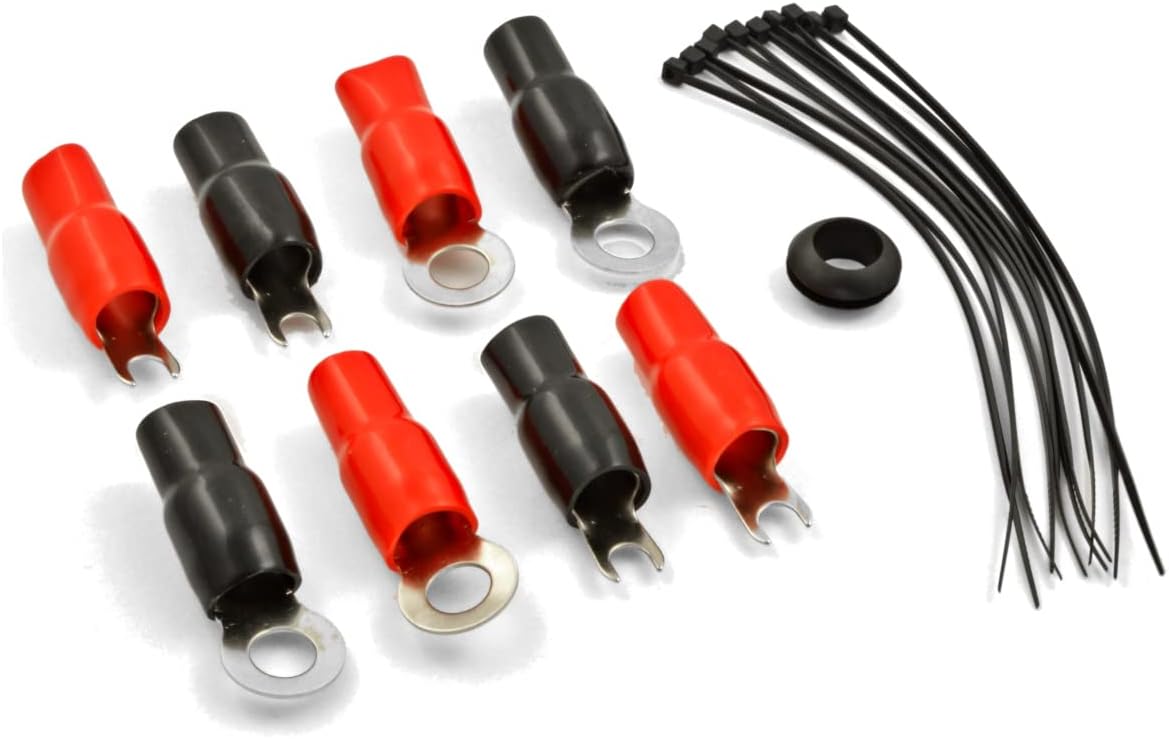 Car Audio 1/0 Gauge Flexible Wire & Cable Complete Amplifier Install Wiring Amp Kit