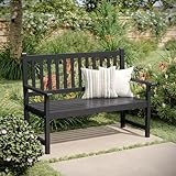 Flash Furniture Adele Commercial Indoor/Outdoor Acacia Wood Bench, 2-Person...