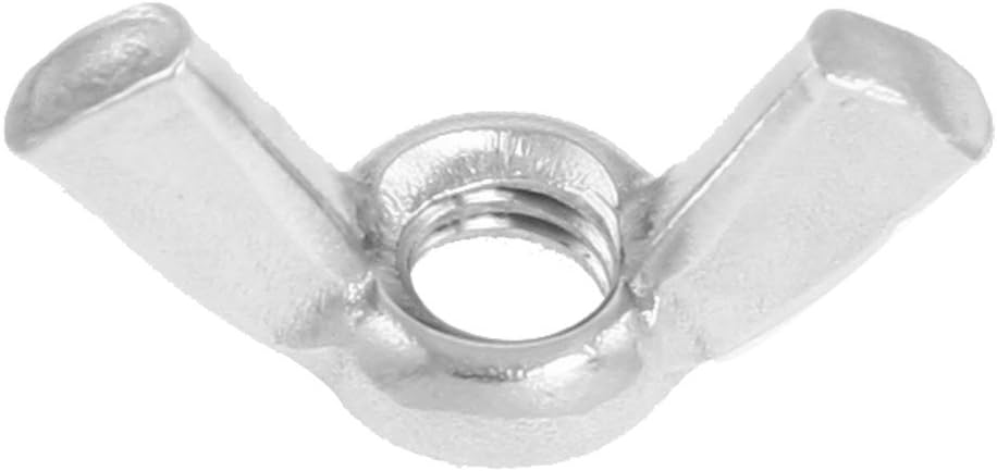 6mm Coarse Nuts Thread Butterfly Nut Stainless Panel Nuts Steel Wingnut