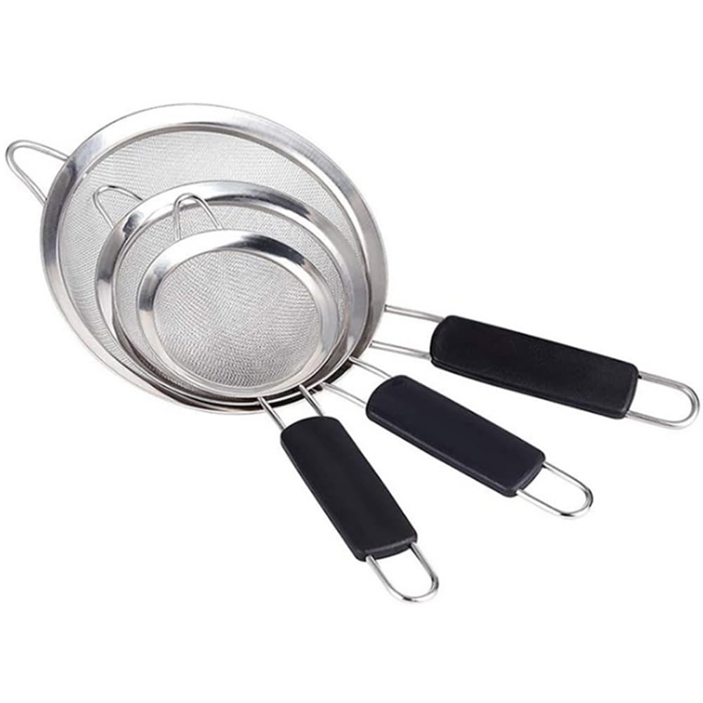 CTRLZS Soy Juice Flour Sieve Filter Stainless Steel Flour Sifter Frying Scoop Kitchen Utensil
