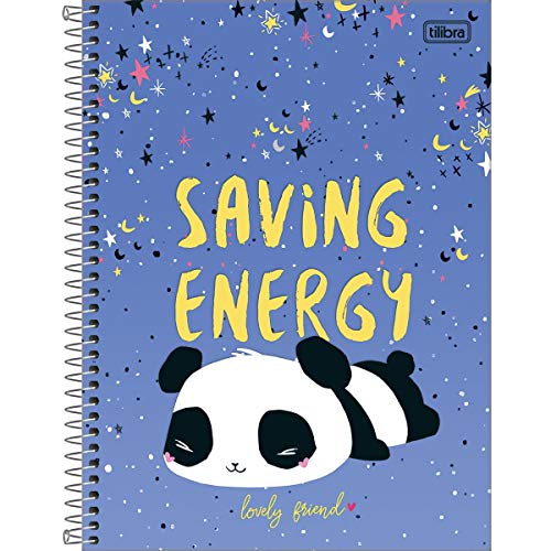 Caderno de 10 Matérias Capa Dura, Pacote com 4 Cadernos, Lovely, Estampas Sortidas, 160 Folhas, Tili