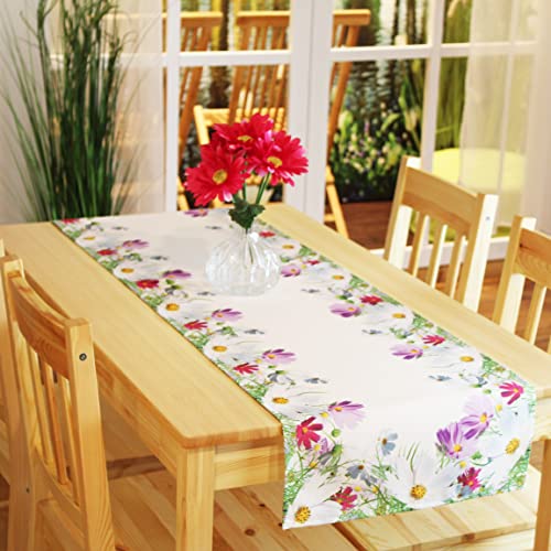Kamaca SPRING MAGIC Series print with flowers, Polyester, colorful, Tischläufer 140x40cm, Bunt - Image 3