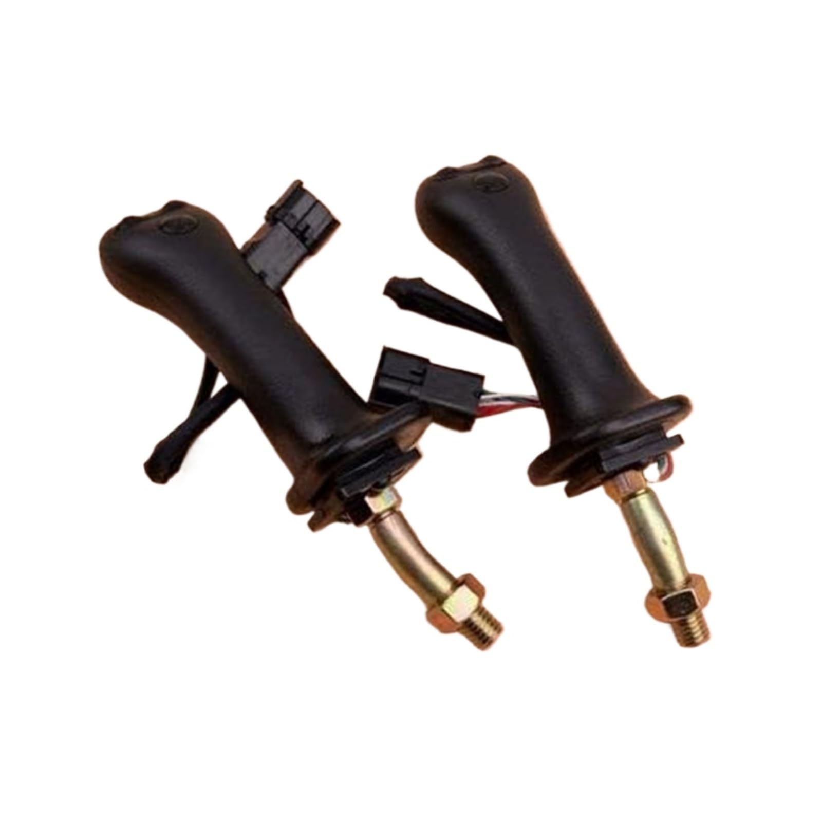 3-przyciskowy joystick koparki z uchwytem przekładni z osłoną przeciwpyłową, do DAEWOO, DoosR2 Doosan DH DX150 225 300 370-9C Joystick do koparki(BLACK A pair of handle joysticks)