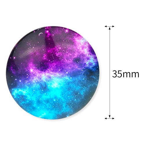 Starry Sky Pattern Refrigerator Magnets - 16 Pack Fridge Magnets For Refrigerator Office Cabinets Whiteboards Photo, 1.35 Inches Diameter, Best Housewarming Home Decorations Gift. #TOP3