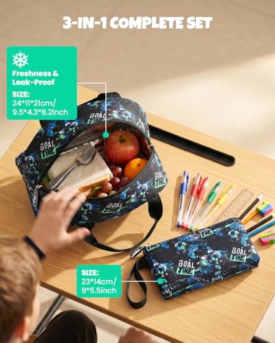 Sac à dos garçon console noir parfait pour l'école - 6