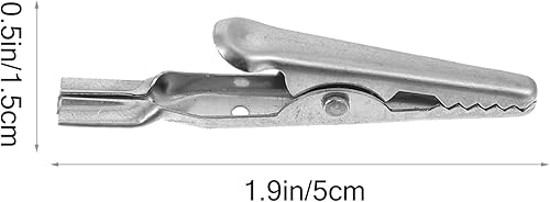 Miniatura 2 de Uonlytech Pruebas rápidas de abrazaderas de acero inoxidable de pinzas de cocodrilo 10pcs