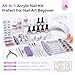 SAVILAND Acrylic Nail Kit: All-In-1 Nails Kit Acrylic Set with 88W Nail Lamp EMA Monomer Gel Nail Polish Nail Drill Cuticle Remover Home DIY Starter