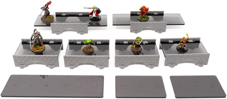 Stone Bridges Kit: Tabletop & RPG Terrain Game Set for Dungeons & Dragons, Pathfinder, Castles & Crusades, 13th Age, Runequest, Asunder, Zombicide, Imperial Assault, and More! (21 Pieces 465cm2) - Image 5