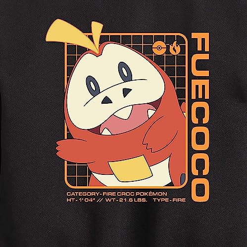 HYBRID APPAREL - Pokémon Fuecoco Stats - Kids Crewneck Fleece Sweatshirt3