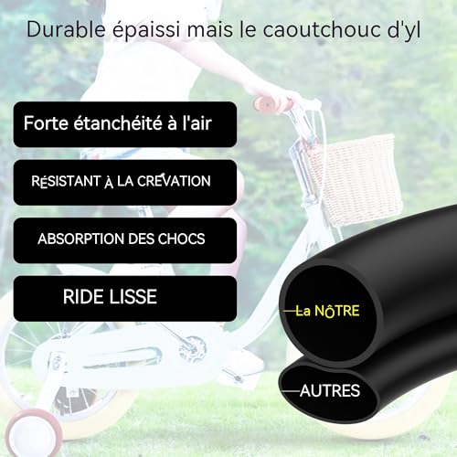 Image of RUTU 3.00 /3.5 /7.00 /8.00-10 and 3.00-12 Heavy Duty Replacement Inner Tube with Installation kit Fit for Dirt Pit Bike Scooter Moped ATV