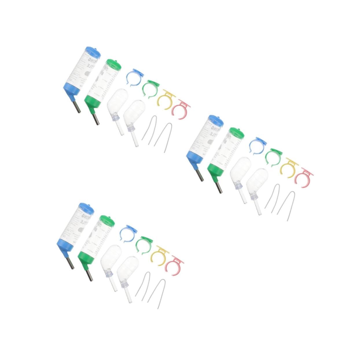 Supvox 12stücke Trinkflasche Für Kleine Tiere Wasserspender Für Hamster Meerschweinchen Und Chinchillas Mit Auslaufsicherem Design Und Varianten Einfach Zu