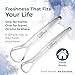 Dr. White’s Precision Tongue Care™ Precision Duo Tongue Cleaner | Premium 420 Surgical-Grade Stainless Steel Tool for Advanced, Controlled Oral Care