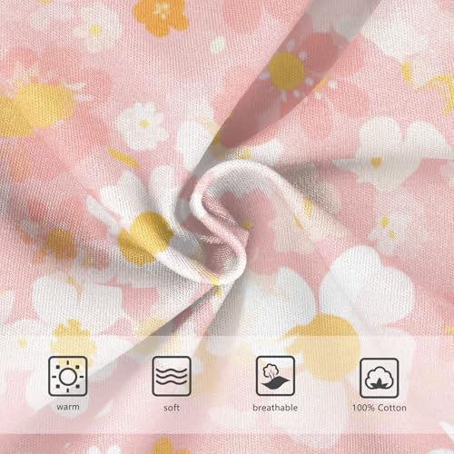 KLL A Pattern Of Flowers in Pink Baby Boys Soft Briefs Underwear Breathable Undies3