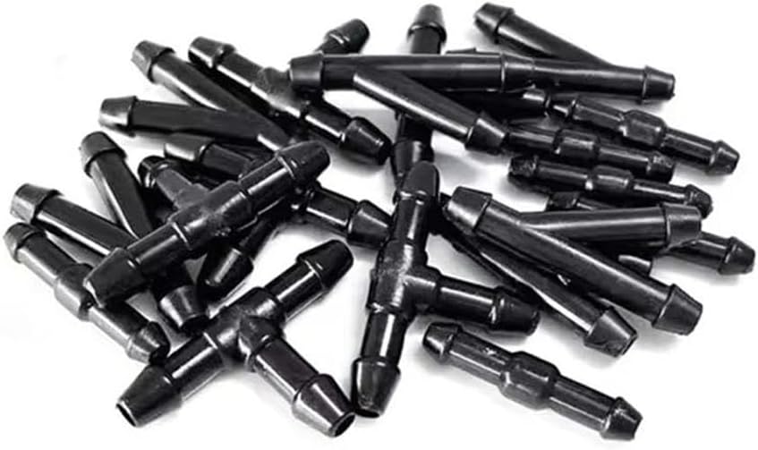 Windshield Washer Nozzles 1-2m Length, Black, Universal Car Windshield Washer Hose Kit, with Spray Nozzles and Pipe Joints Wiper Water Sprayers(36pcs-Hose)(2pcs-nozzles)