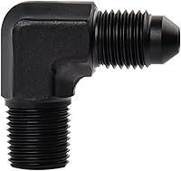 Vista 15 de EVIL ENERGY 4AN macho Flare a 1/8 "NPT adaptador de montaje de tubería de aluminio recto negro