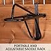 EASY-UP Portable Fold Down Saddle Rack | Portable & Adjustable | Accommodates English & Western Saddles | Collapsible Design | Durable Construction | 5-Year Warranty