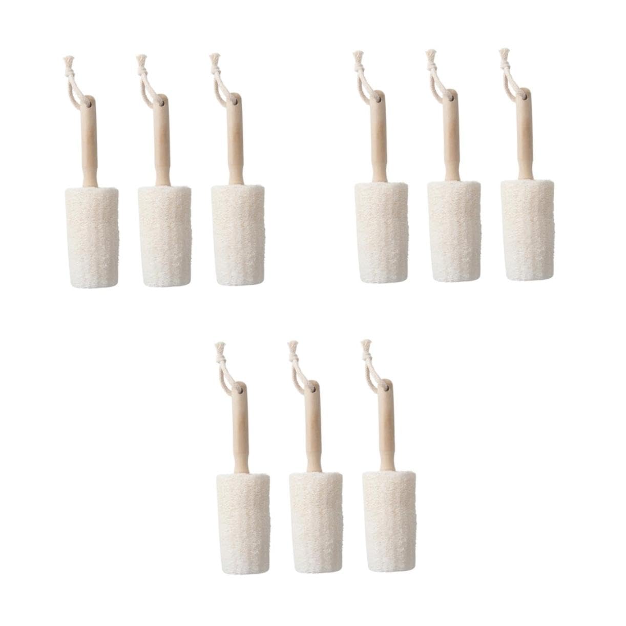 3 Set Pennello A Manico Lungo Bottiglie D'acqua Morbido Scovolino Per Bottiglie Spazzola Per La Pulizia Delle Bottiglie Spazzola Per Bottiglie Di Legno Beige 3 Pezzi*3