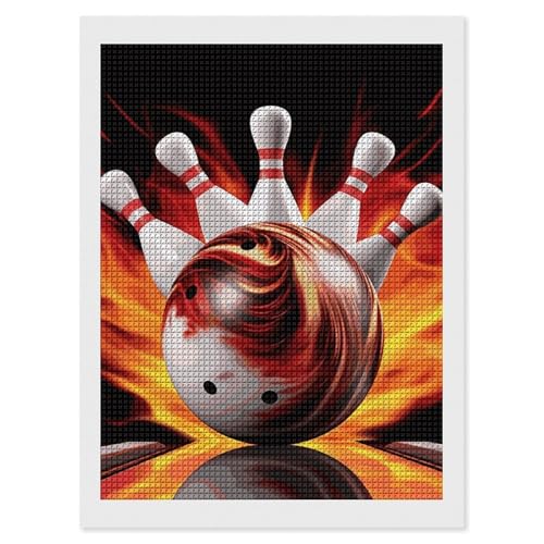 Peinture diamant bowling 5D FodPand Diamonds 30x40 cm kit adulte