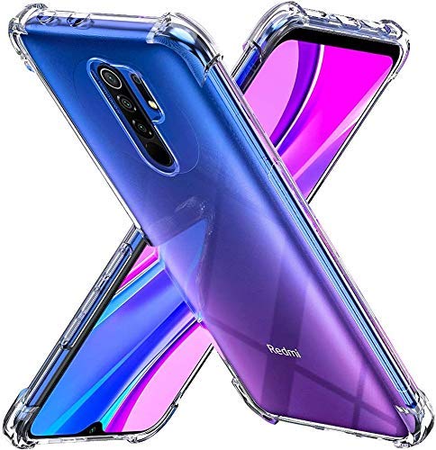 CELZO 4 Side Full Protection Back Cover Case for - Redmi 9 Prime -(Transparent)