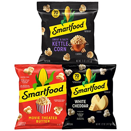 Smartfood Popcorn Variety Pack, 0.5 Ounce (Pack of 40) • to