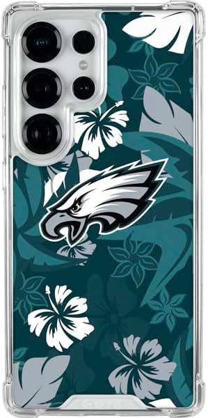 Skinit Clear Phone Case Compatible with Galaxy S25 Ultra - Officially Licensed NFL Philadelphia Eagles Super Bowl LIX Champions Design