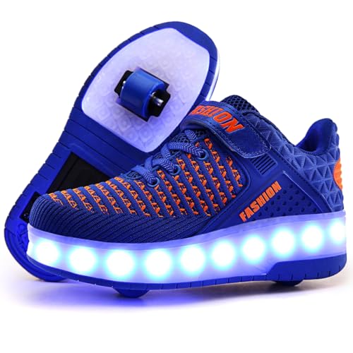 Image of Ylllu Kids LED Roller Skate Shoes with Wheel Light up Roller Shoes Gift for Girls Boys Children