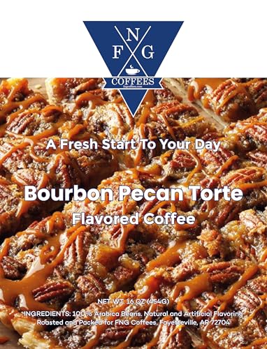 FNG Coffees Bourbon Pecan Torte café en grano tostado medio 453 g