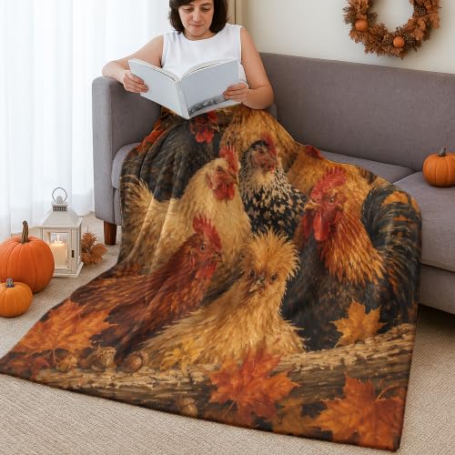 Couverture en fourrure légère orange jeté de canapé design rustique chic