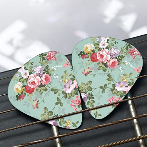 Ensemble de 12 médiators de guitare Vintage Floral Flowers pour guitare acoustique, guitare électrique, contrebasse… - Les Beatles, Paul McCartney, John Lennon, RIngo Starr, George Harrison Ensemble de 12 médiators de guitare Vintage Floral Flowers pour guitare acoustique, guitare électrique, contrebasse… – Image 8