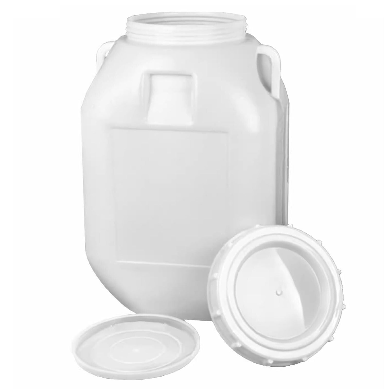Barile Portatile con Coperchio Contenitore Stagno Plastica Alimentare Acqua Prova Perdite for Fermentazione Liquidi Alimentari Campeggio Pesca Viaggi