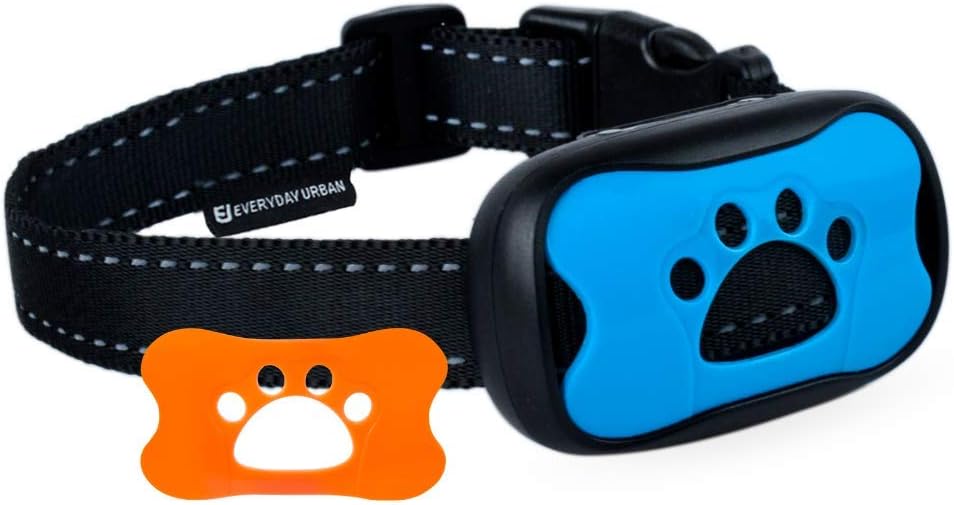 Dog Bark Collar - Stop Dogs Barking Fast! Safe Anti Barking Devices Training Control Collars, Small, Medium and Large pet deterrent. No shock, remote or citronella. Sound, vibration training device
