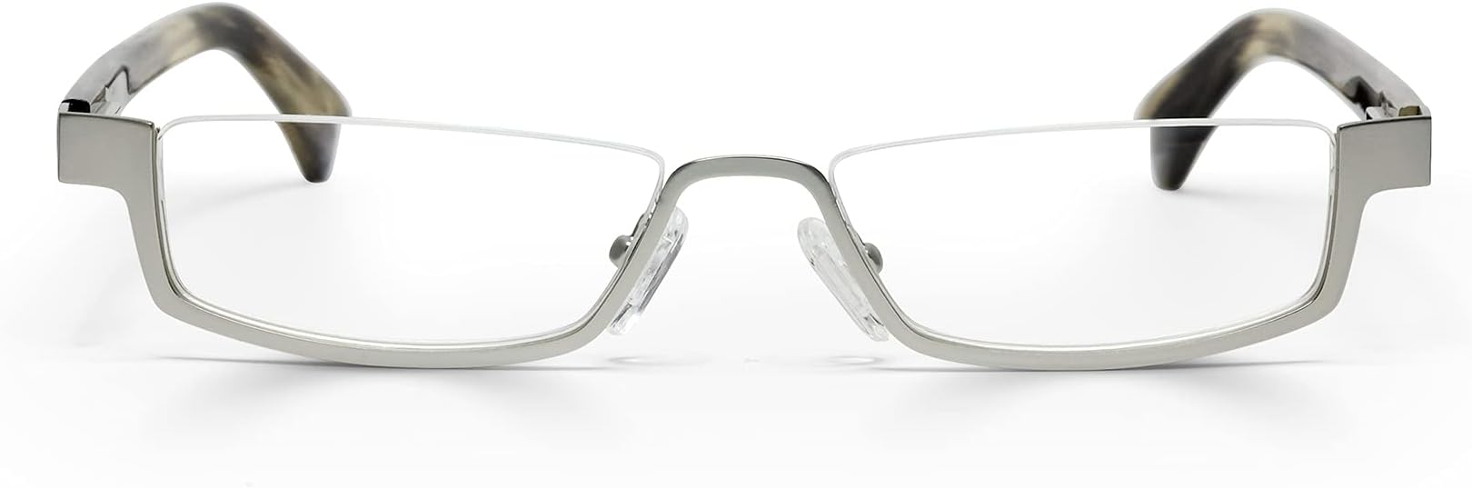 eyebobs - Peek Performer | Premium Reading Glasses for Men and Women | Half Rim Frame
