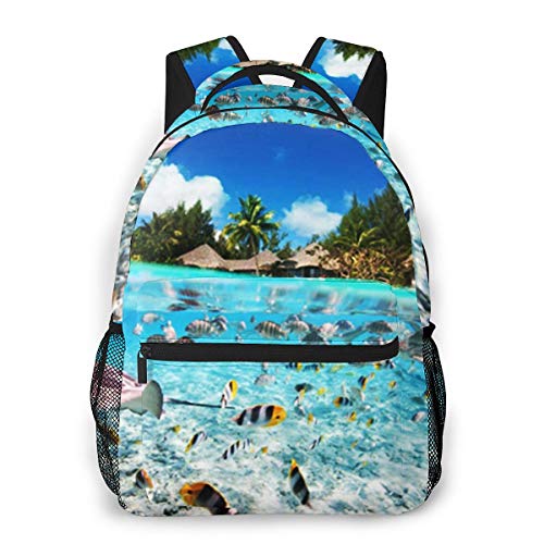 OMQFEW Mochilas Portatil 14 Pulgadas  Resistente Al Agua Casual  Multifuncional De Gran