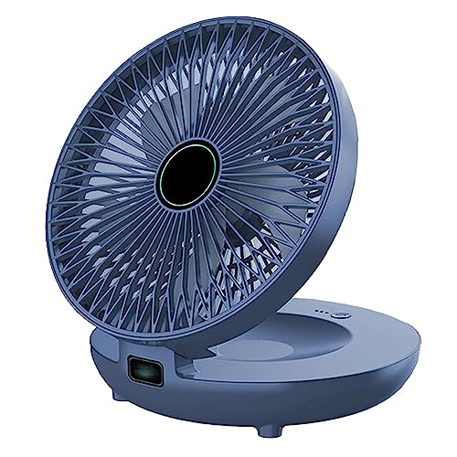 Ziurmut Wall Fan, Table Fan, Rechargeable Battery Fan Operated Desk Fan Portable Air Circulator Fan...