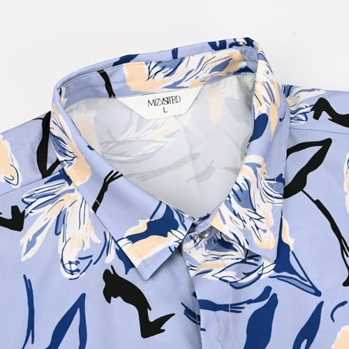 Image of Hawaiian Shirt for Men Tropical Shirts Summer Beach Button Down Short Sleeve Luau Aloha Floral Cruise Vacation Outfit 2026