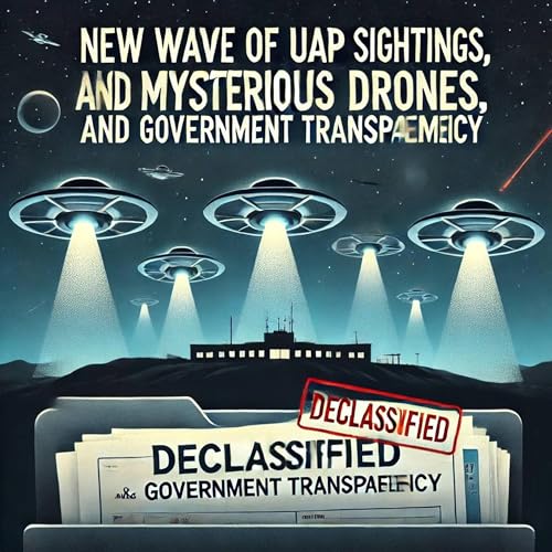 New Wave of UAP Sightings, Mysterious Drones, and Government Transparency Podcast Por  arte de portada