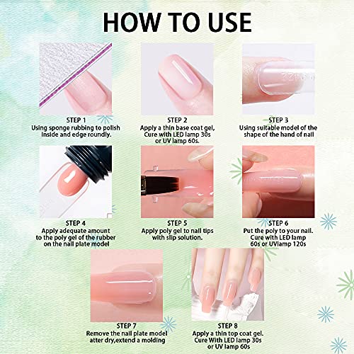 Lofuanna LOFUANNA-YANCHANGJIAO Poly Nail Extension Gel 15Ml Color Poly Nail Gel Builder Enhancement Nail Thickening Acrylic Extension thumb #5