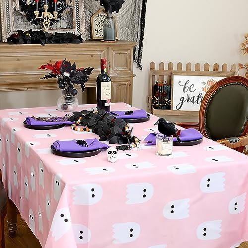 Geeoryhalloweentablecloth60x84inchrectanglespookyghostdecorativetablecoverholidaydecorindooroutdoorfestivaldecorationforhomekitchendinningdinnerpicnicpartypink  Urban Country Home Decor Geeory halloween tablecloth 60 x 84 inch rectangle spooky ghost decorative table cover holiday decor indoor outdoor festival decoration for home kitchen dinning dinner picnic party pink  urban country home decor