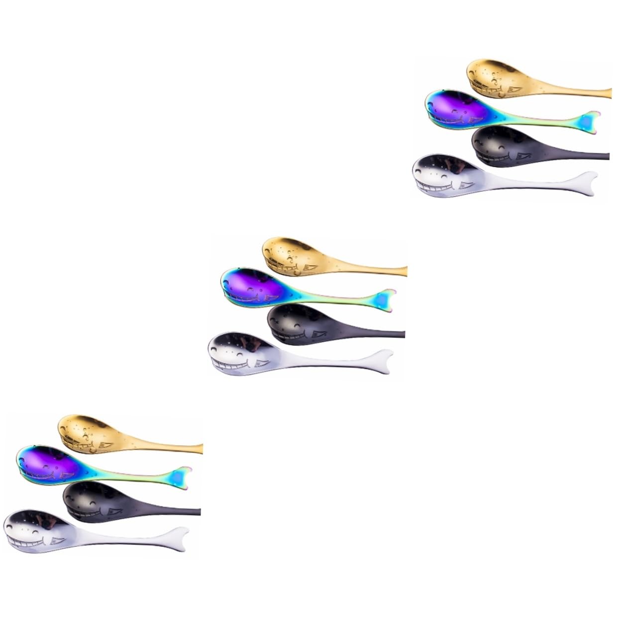 Cuillère à café en inox : lot de 12 mini-cuillères mignonnes lavables au lave-vaisselle