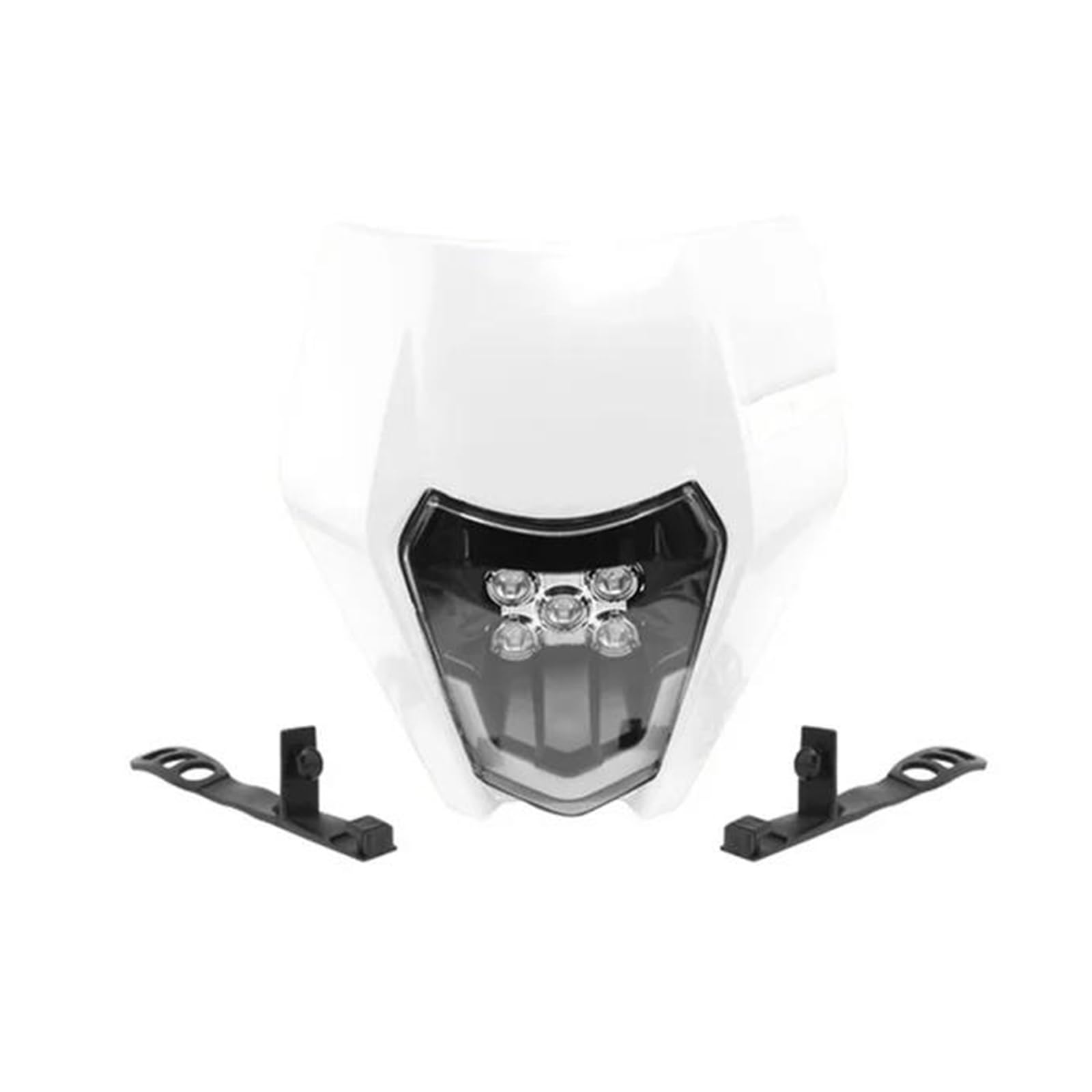 Phare Avant LED Moto QFJFBGGH : Pour KTM EXC/XC/SX 125-450, 12V, étanche IP67, Lentille Polycarbonate