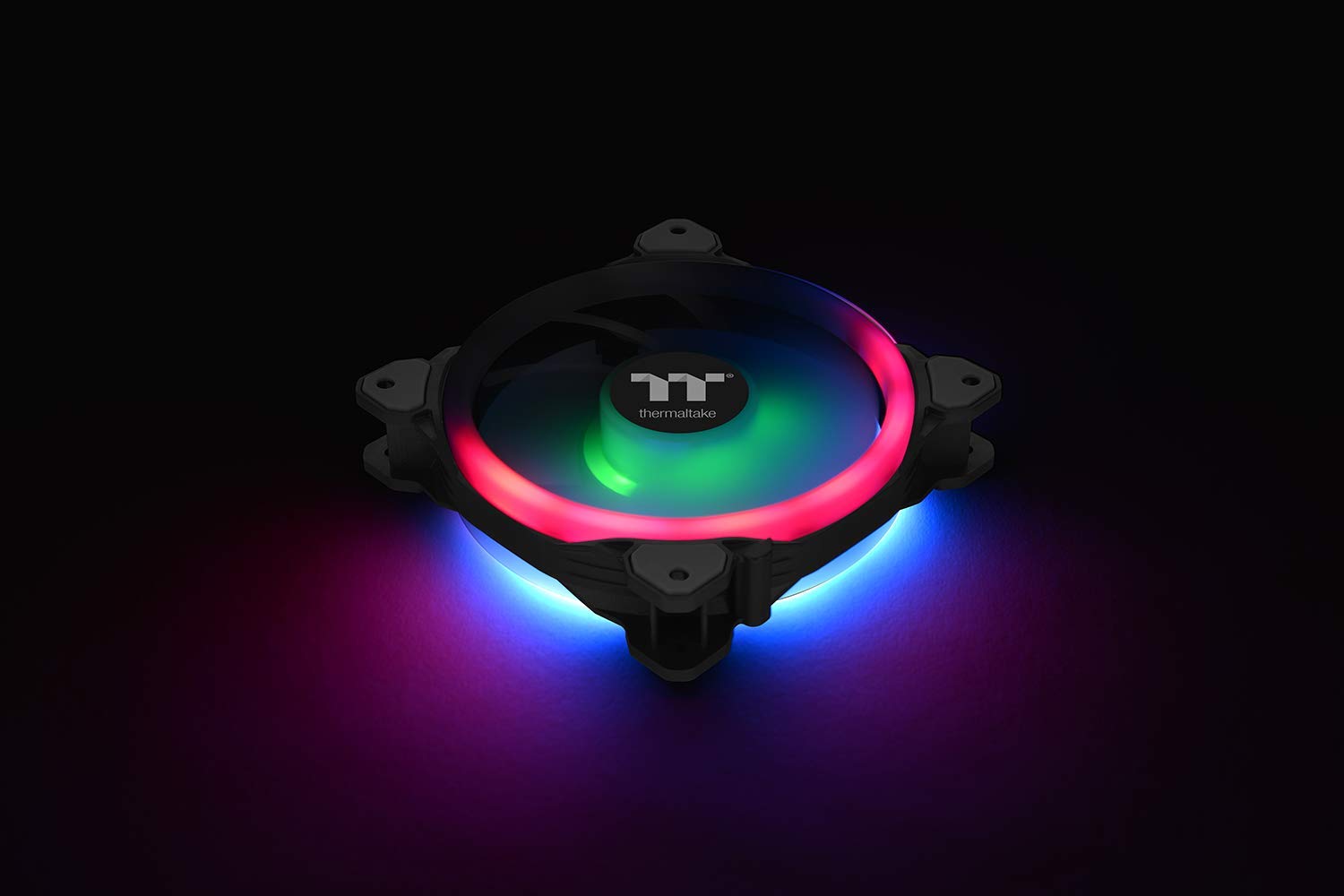 Thermaltake Riing Trio 12 RGB Ventola per PC Case con 12 LED RGB, Nero