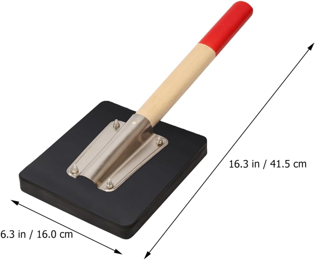 Rubber Clappers Rubber Hammer for Tiling and Flooring Mallet Wooden Handle for Tile Installation and Construction Projects