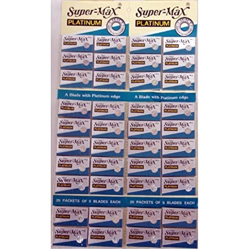 Super-max Razor Platinum Blades 20 Tucks of 5 Blades Each image 5