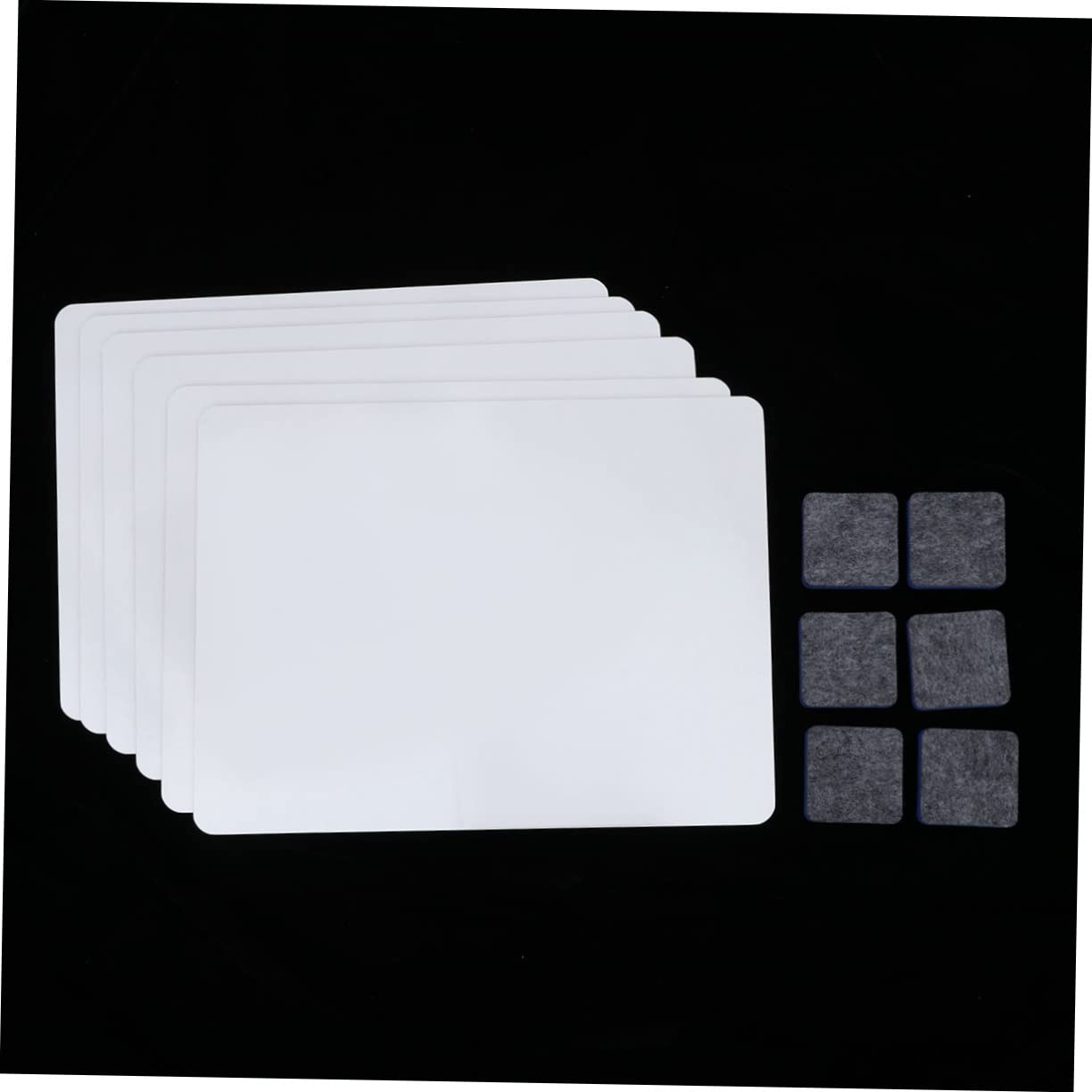 STOBOK 6pièces Lot De Mini Tableaux Blancs Portables Effaçables Avec Effaceurs Pour Bureau Et Apprentissage